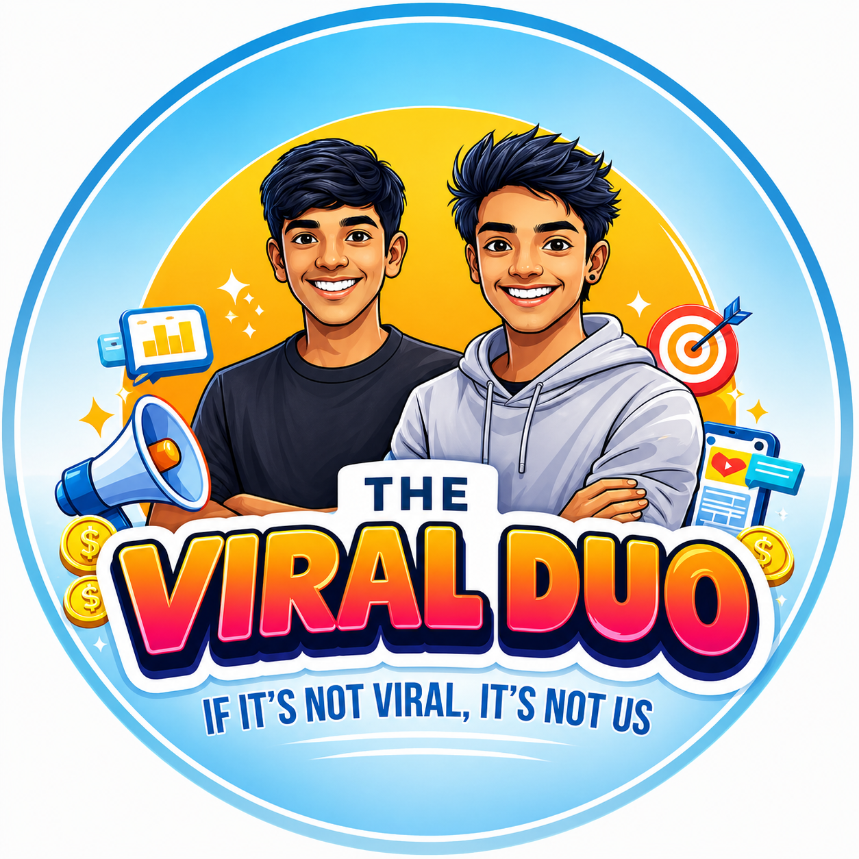 The Viral Duo Logo